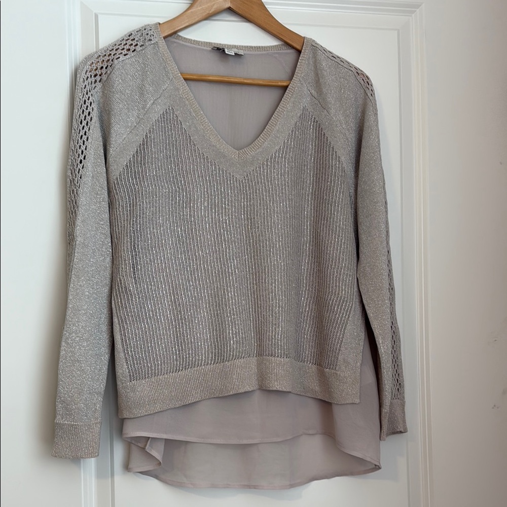 Lucky Brand Gold V-Neck Sweater